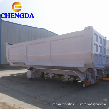 Tri-Axle 4 Axle U Lage 60TONS 20CBM Tipper Dump Semi Trailer